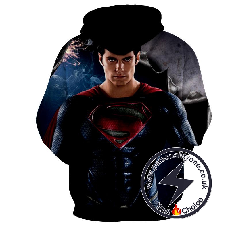 Superman Man Of Steel - Superman Sweat Shirt - Superman Hoodies